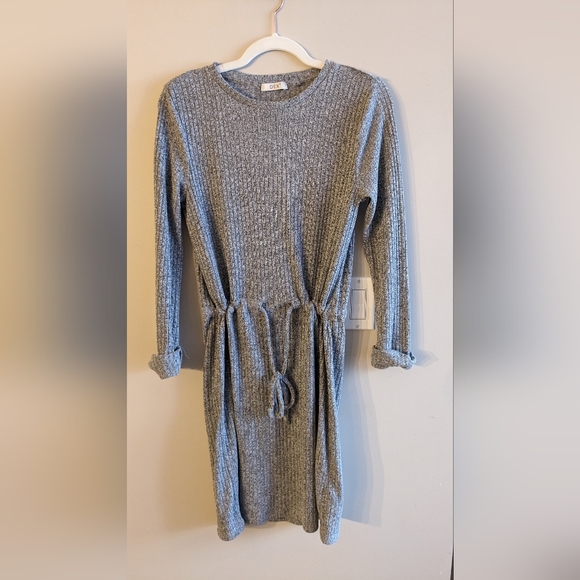 Long sleeve waist tie Dex dress - Picture 1 of 6